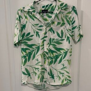 The children’s place Tropical Green Leaf Casual Shirt